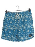 Vorschaubild 1 von Badeshorts Herren Gr. 48 Blau Grafisch Sportlich Freizeit Logo