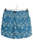 Vorschaubild 2 von Badeshorts Herren Gr. 48 Blau Grafisch Sportlich Freizeit Logo