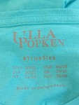 Vorschaubild 3 von T-Shirt Damen Türkis Gr. 50/L Baumwolle Uni Basic Kurzarm Freizeit