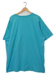Vorschaubild 2 von T-Shirt Damen Türkis Gr. 50/L Baumwolle Uni Basic Kurzarm Freizeit