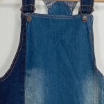 Vorschaubild 4 von Jeanskleid Kinder Gr. 158 Blau Baumwolle Ethno Casual Freizeit Schnalle