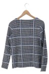 Vorschaubild 2 von Damen Pullover Gr. 36/S Mehrfarbig Kariert Klassisch Langarm