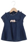 Vorschaubild 1 von Kinder Jeanskleid Gr. 98 Blau Casual Rüschen Schleife