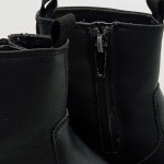 Vorschaubild 4 von Stiefel Kinder Gr. 26 Schwarz Lederimitat Reißverschluss 2 cm Casual Uni
