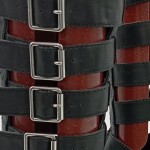 Vorschaubild 4 von Plateausandalen Damen Gr. 41 Schwarz Lederimitat Schnallen 9 cm Uni