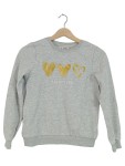 Vorschaubild 1 von Sweatshirt Kinder Grau Gr. 134 Baumwolle Meliert Casual Langarm Freizeit