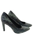 Vorschaubild 2 von Pumps Damen Gr. 37 Blau Kunststoff Ohne Verschluss 10 cm Elegant