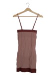 Vorschaubild 2 von Unterkleid Damen Braun Gr. 40/L Polyamid Uni Basic Ärmellos Alltag 86 cm