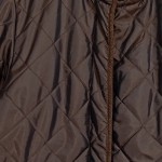 Vorschaubild 4 von Steppmantel Damen Braun Gr. 42/XL Baumwolle Uni Casual Langarm Freizeit
