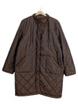 Vorschaubild 1 von Steppmantel Damen Braun Gr. 42/XL Baumwolle Uni Casual Langarm Freizeit