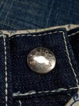 Vorschaubild 3 von Bootcut Jeans Kinder Gr. 86 Blau Baumwolle Uni Casual Freizeit Gürtel