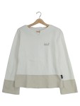 Vorschaubild 1 von Fleecepullover Damen Gr. 38/M Weiß Polyester Uni Outdoor Langarm