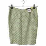 Vorschaubild 1 von Bleistiftrock Damen Gr. 40/L Grün Polyester Baumwolle Klassisch