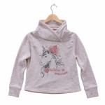 Vorschaubild 1 von Kapuzenpullover Kinder Rosa Gr. 152 Polyester Tiermotive Schriftzug Casual