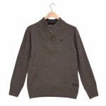 Vorschaubild 1 von Pullover Kinder Braun Gr. 140 Baumwolle Polyacryl Uni Casual