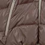 Vorschaubild 5 von Steppweste Kinder Braun Gr. 164 Uni Casual Ärmellos Freizeit Gesteppt