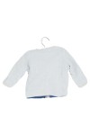 Vorschaubild 2 von Kinder Strickjacke Gr. 62 Blau Gestreift Baumwolle Cardigan