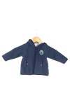 Vorschaubild 1 von Kinder Fleecejacke Gr. 68 Blau mit Kapuze Outdoor