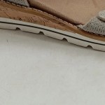 Vorschaubild 3 von Plateausandalen Damen Gr. 41 Grau Leder Schnalle 6 cm Komfortabel Freizeit