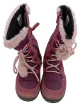 Vorschaubild 2 von Schneestiefel Kinder Gr. 33 Lila Leder Reißverschluss Outdoor Uni