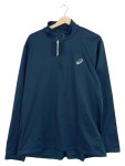 Vorschaubild 1 von Langarmshirt Herren Blau Gr. 54/XL Polyester Uni Sportlich Logo