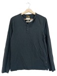 Vorschaubild 1 von Langarmshirt Herren Gr. 46/S Schwarz Baumwolle Uni Casual Freizeit