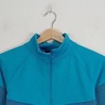 Vorschaubild 4 von Fleecejacke Kinder Blau Gr. 140 Polyester Meliert Sportlich Langarm
