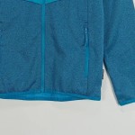Vorschaubild 5 von Fleecejacke Kinder Blau Gr. 140 Polyester Meliert Sportlich Langarm