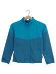 Vorschaubild 1 von Fleecejacke Kinder Blau Gr. 140 Polyester Meliert Sportlich Langarm