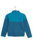 Vorschaubild 2 von Fleecejacke Kinder Blau Gr. 140 Polyester Meliert Sportlich Langarm