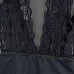Vorschaubild 5 von Body Damen Gr. 38/M Schwarz Uni Feminin Ärmellos Party Frühjahr/Sommer