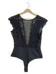 Vorschaubild 1 von Body Damen Gr. 38/M Schwarz Uni Feminin Ärmellos Party Frühjahr/Sommer