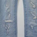 Vorschaubild 4 von Ripped Jeans Damen Gr. W27/36/S Blau Baumwolle Uni Casual Schmal L31