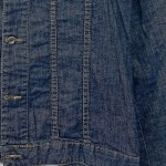 Vorschaubild 5 von Jeansjacke Herren Gr. 52/L Blau Baumwolle Uni Casual Langarm Knopf
