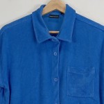 Vorschaubild 4 von Schlafanzug Damen Gr. 40/L Blau Baumwolle Uni Komfortabel Freizeit