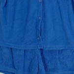 Vorschaubild 5 von Schlafanzug Damen Gr. 40/L Blau Baumwolle Uni Komfortabel Freizeit