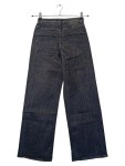 Vorschaubild 2 von Wide Leg Jeans Damen Gr. W24/32/XXS Schwarz Baumwolle Uni Casual Freizeit