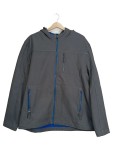 Vorschaubild 1 von Softshelljacke Herren Grau Gr. 52/L Polyester Strukturmuster Sportlich
