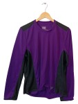 Vorschaubild 1 von Sportshirt Damen Gr. 46/3XL Lila Polyester Uni Sportlich Langarm