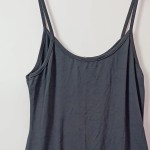 Vorschaubild 4 von Unterkleid Damen Grau Gr. 36/S Polyester Uni Feminin Ärmellos Alltag 90 cm