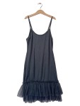 Vorschaubild 1 von Unterkleid Damen Grau Gr. 36/S Polyester Uni Feminin Ärmellos Alltag 90 cm