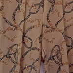 Vorschaubild 4 von Stoffhose Damen Beige Gr. W30/38/M Polyester Grafisch Elegant Business