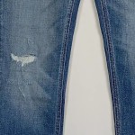 Vorschaubild 5 von Ripped Jeans Damen Blau Gr. W25/34/XS Baumwolle Uni Casual Gerade Knopf L28