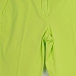 Vorschaubild 4 von Stoffhose Damen Grün Gr. W27/34/XS Baumwolle Uni Farbenfroh Freizeit L29