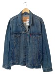 Vorschaubild 1 von Jeansjacke Herren Gr. 52/L Blau Baumwolle Uni Casual Langarm Freizeit