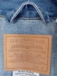 Vorschaubild 3 von Jeansjacke Herren Gr. 52/L Blau Baumwolle Uni Casual Langarm Freizeit