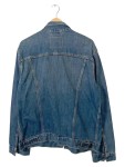 Vorschaubild 2 von Jeansjacke Herren Gr. 52/L Blau Baumwolle Uni Casual Langarm Freizeit