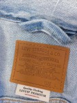 Vorschaubild 3 von Jeansjacke Herren Gr. 52/L Blau Baumwolle Uni Casual Langarm