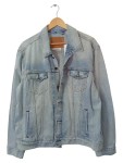 Vorschaubild 1 von Jeansjacke Herren Gr. 52/L Blau Baumwolle Uni Casual Langarm