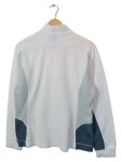 Vorschaubild 2 von Fleecepullover Damen Weiß Gr. 42/XL Polyester Uni Sportlich Langarm